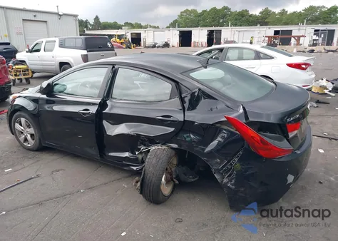 2012 Hyundai Elantra Gls (Ulsan Plant) из США, поврежденный, VIN KMHDH4AE5CU301383